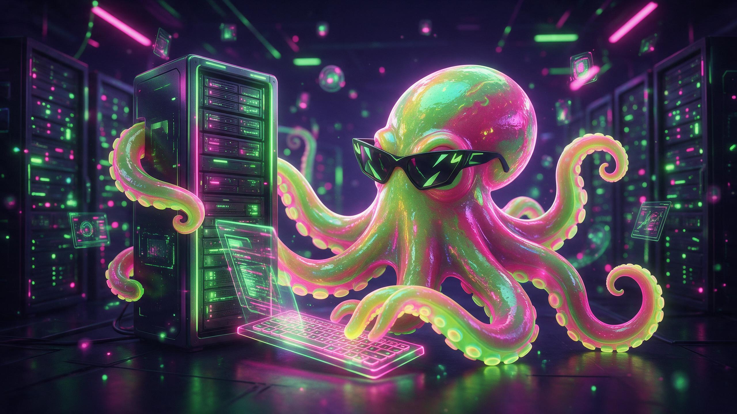 DDLX octopus mascot